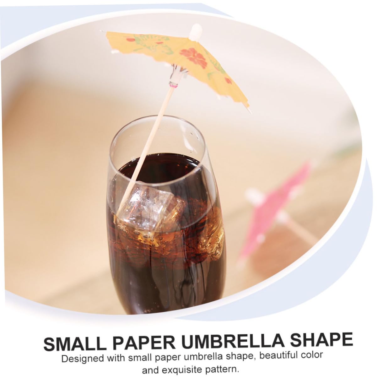 BESTOYARD Palillos de Papel para Cóctel 288 Piezas de Madera y Papel