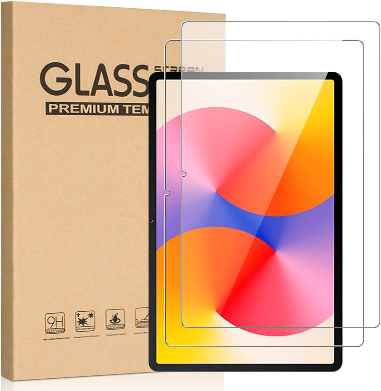 2-Pack Screen Protector for Huawei Matepad SE 11-inch 2024, 9H HD Clarity Tempered Glass Screen Film Scratch Resistant Bubble Free Screen Protector