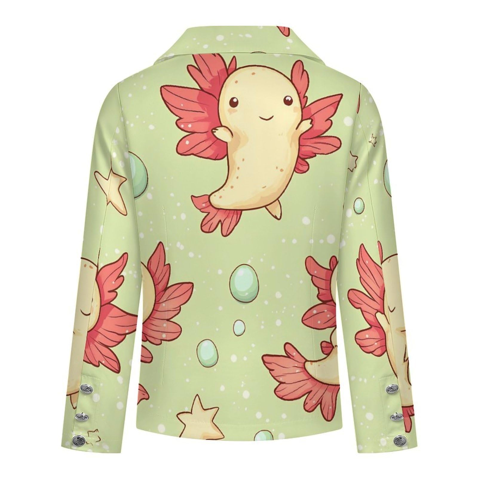 Simpatico modello Axolotls Casual Blazer da donna leggero abiti giacca cappotti per viaggi eventi uso quotidiano