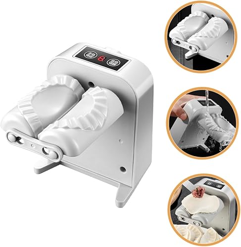 Miniatura 9 de RUNROTOO Máquina para hacer masas de pasta para hacer albóndigas, prensatelas, herramienta para hacer masas, prensa para la piel, albóndigas, moldes