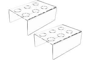 DGQ 6-Hole Acrylic Snow Cone Holder for Ice Cream or Crisp Cones