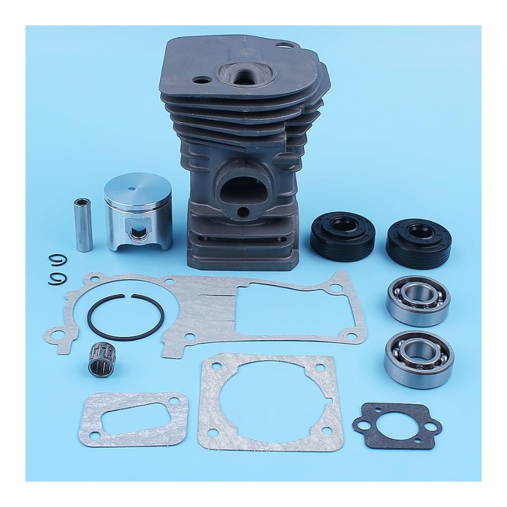 Kit de Junta de Sello de cojinete de cigüeñal y pistón de Cilindro de Motosierra de 40 mm, Compatible con Modelos 340 y 345 E.