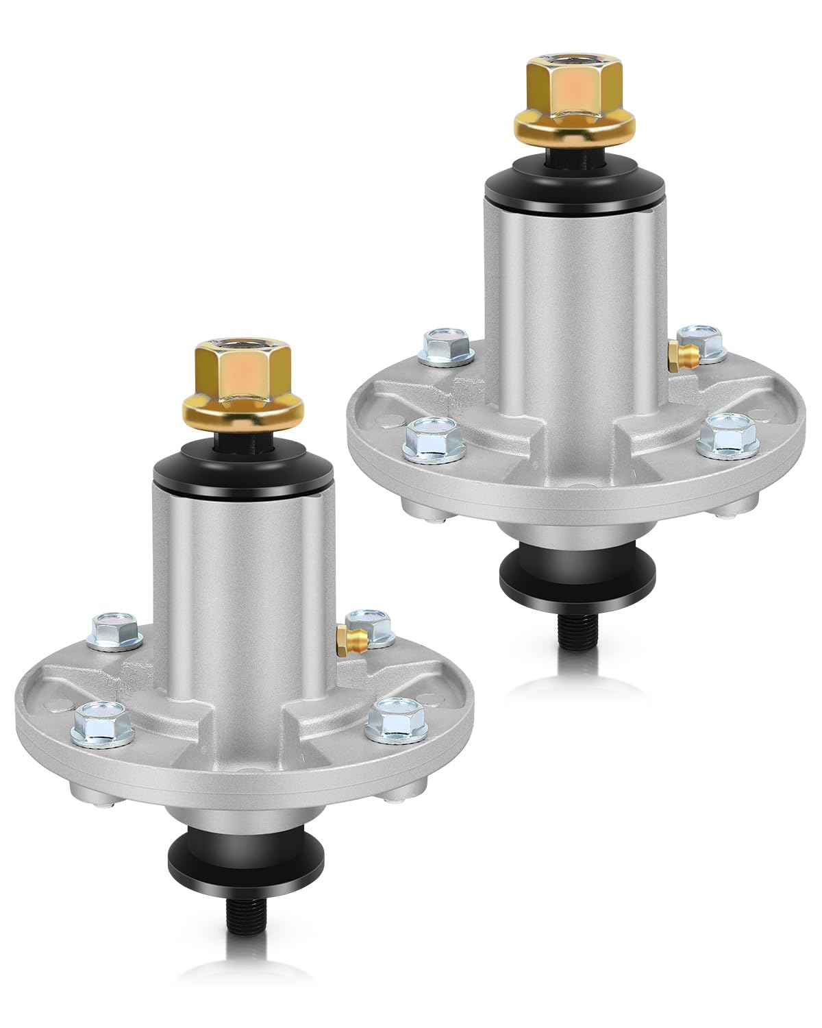 GYZJ Lawn Mower Spindle Replacement Part Number AM136733 AM143469 AM134292 Compatible with John Deere S240 X300 X304 X310 Z225 Z245 EZTrak Mandrel Assembly 2-Pack