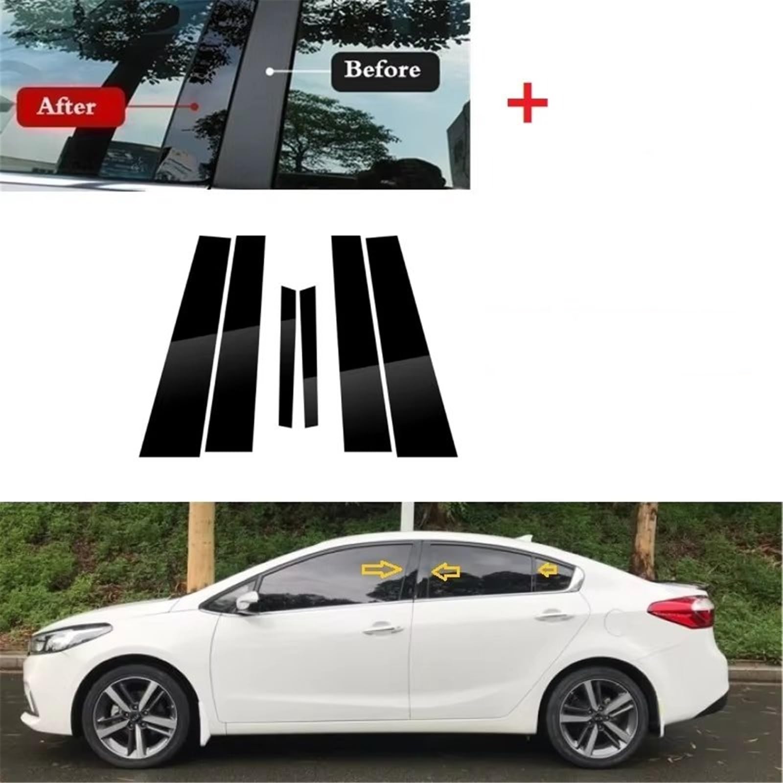 Garniture Pilier B Auto Compatible Avec KIA Pour Forte Pour K3
