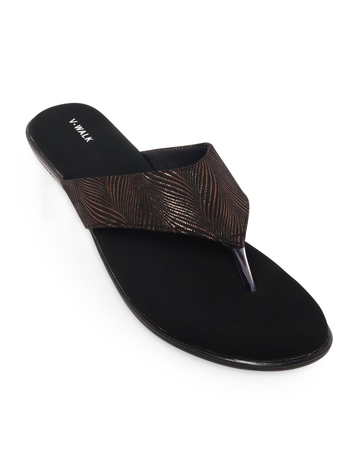 v-walk Women's Ethnic & Casual Flat Sandals | College, Work, Smart-Casuals, Ethnic, Festive Occasions, Shopping, Outdoor Sandals for Women | Big Size Only-picture-20