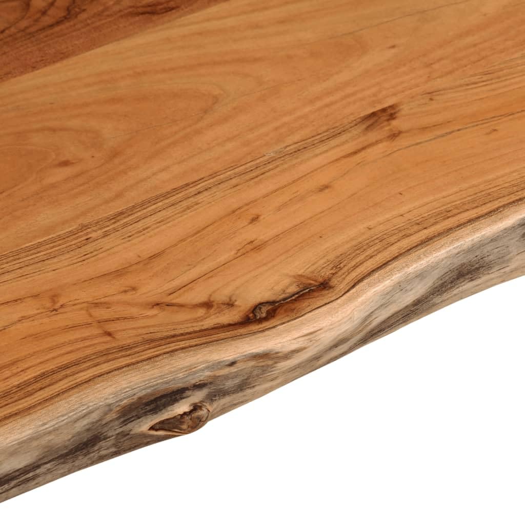 vidaXL Encimera de Baño Rectangular, Tablero de Tocador, Encimera de Lavabo, Tablero para Armario, Madera Maciza de Acacia 110x60x2,5 cm