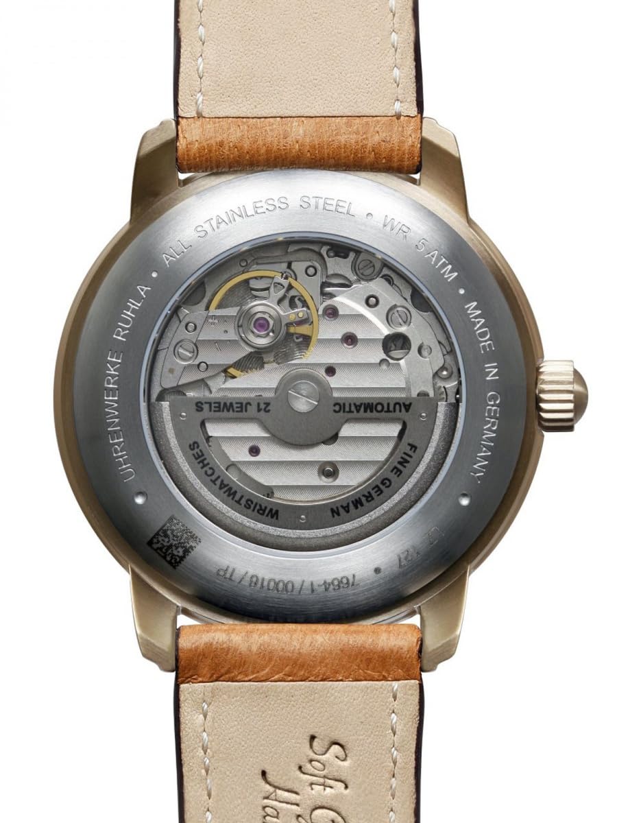 Zeppelin 7664-1 LZ 127 GRAF Herrenuhr Automatik Open Heart mit braunem Lederband