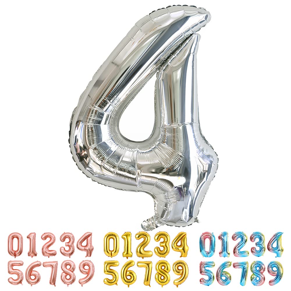 Foil Globo Número 5 Azul 40" (101cm), Inflable Helio o aire, Gigante Numeros 0-9, 10-19, 20-29, 30-100, Grande Globos Decoración para La Boda Aniversario y Cumpleaños Fiestas — view 564
