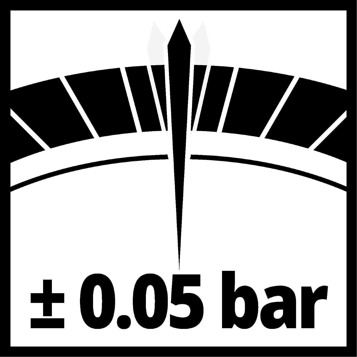 Original Einhell manometro digitale per gonfiaggio pneumatici (accessorio per compressore, manometro digitale, pressione di lavoro 0 - 13 bar, valvola di scarico, tubo da 40 cm)