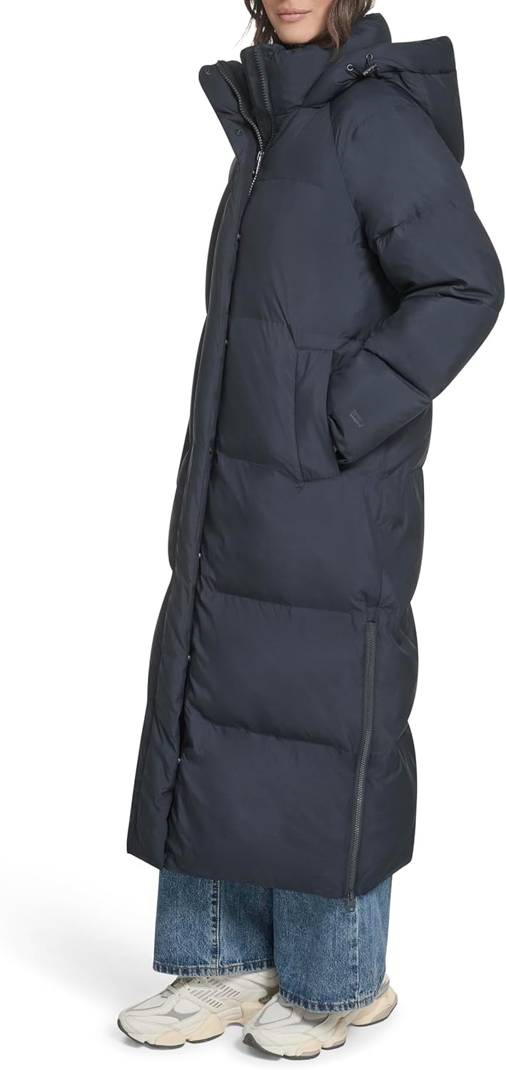 Levi's Women's Cloud Puff Hooded Extra Long Puffer Jacket