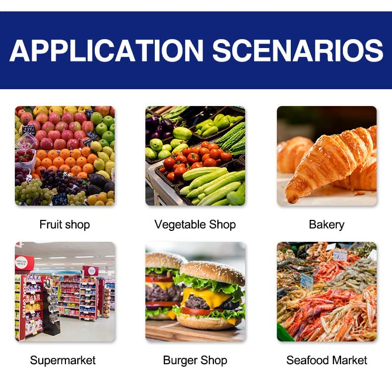 Báscula Comercial Digital con Impresora y Doble Display miniatura 7