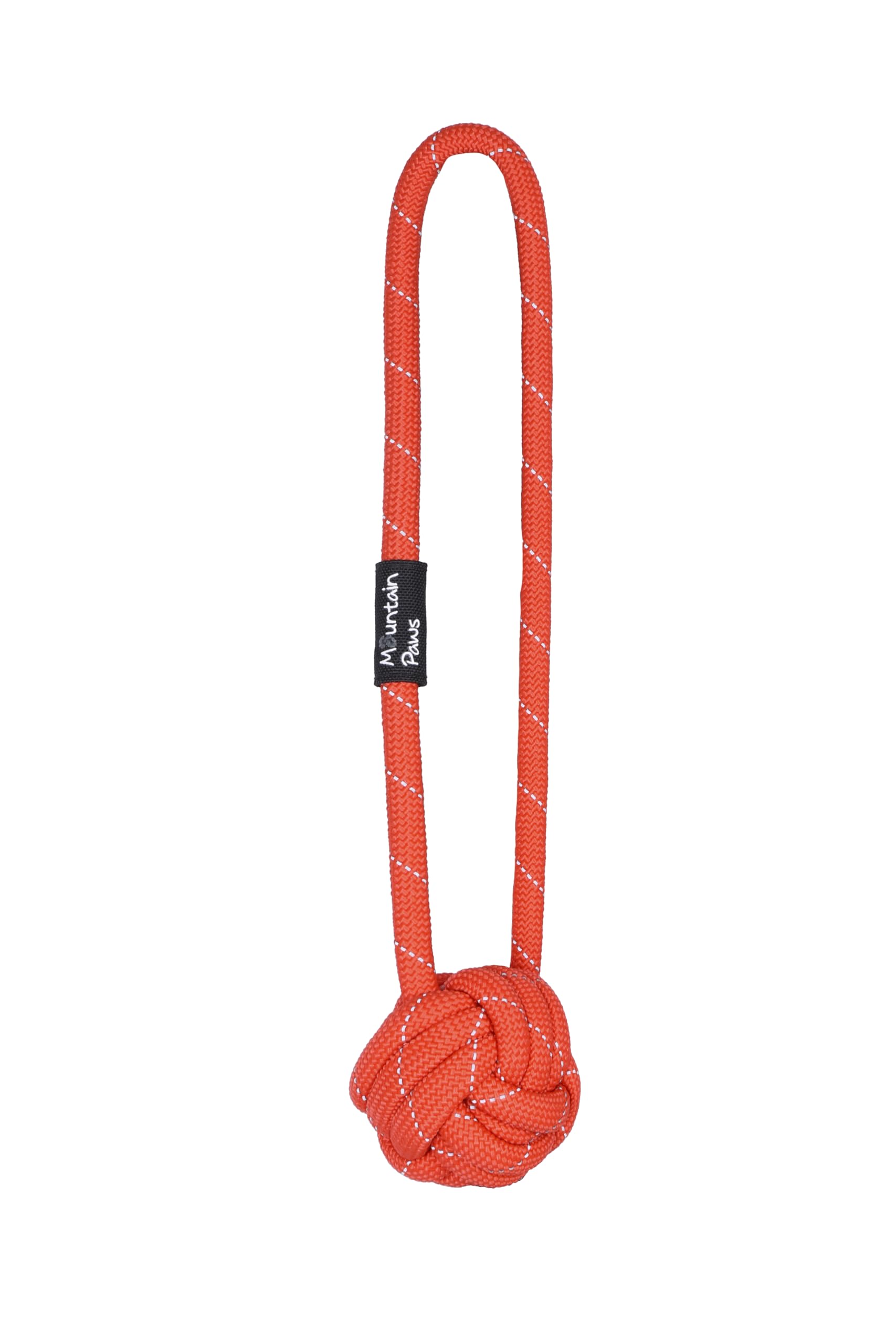 Mountain Paws Climbing Rope Dog Toy with Durable, Reflective Thread, Ball