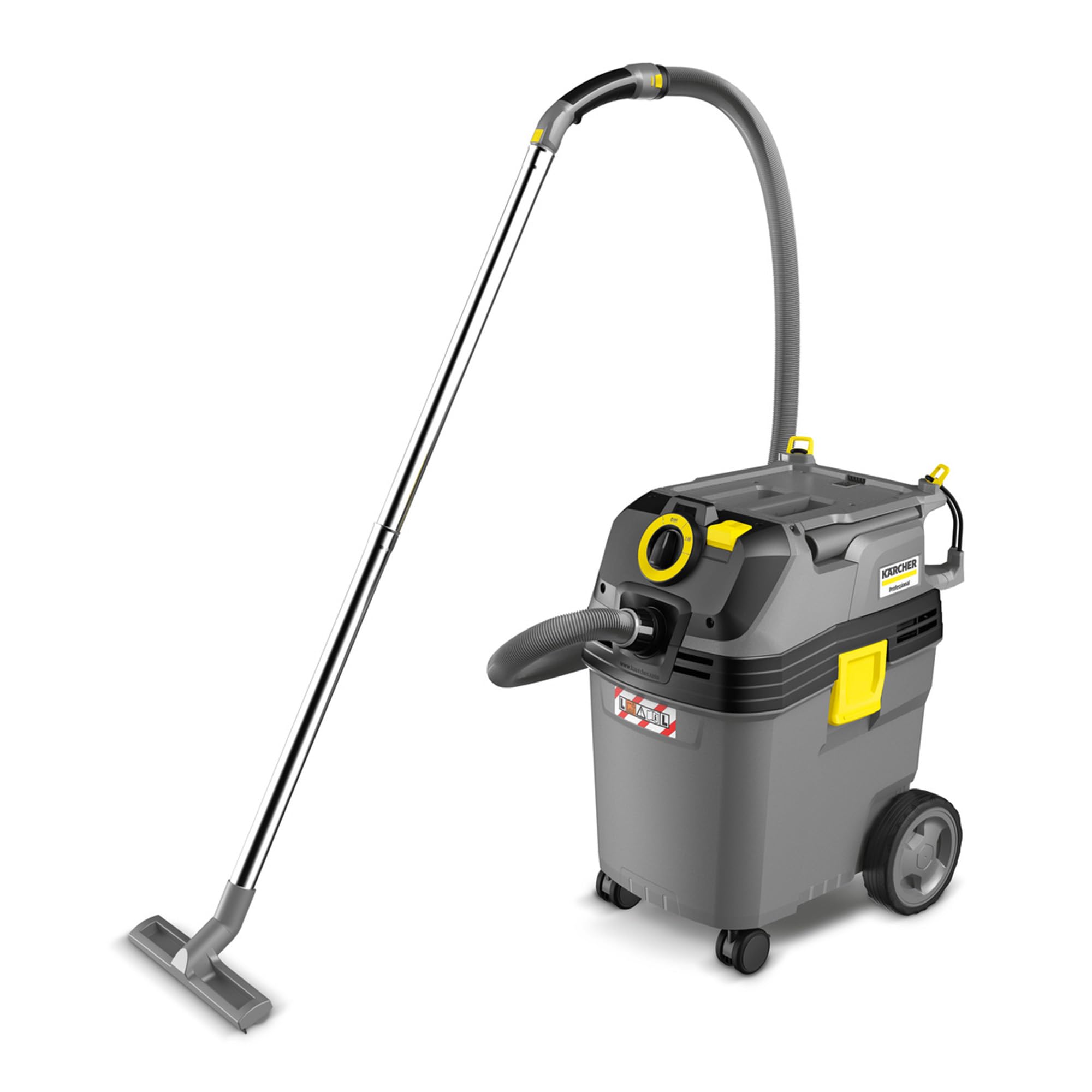 KÄRCHER Aspirateur Eau et poussières NT 40/1 AP L, Max. 1380 W, Nettoyage Semi-Automatique du Filtre, réservoir : 40 l, Tuyau d’Aspiration : 2,5 m, suceur pour sols humides/secs (300 mm), Filtre