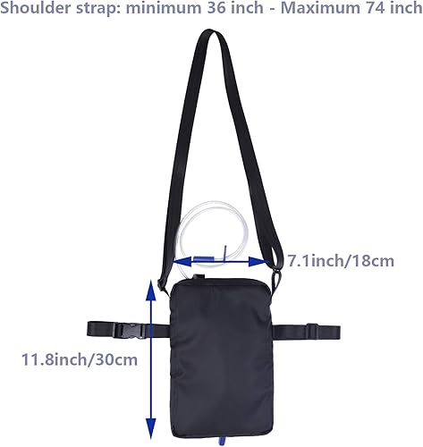 Miniatura 3 de Soporte para bolsa de catéter, soporte para bolsa de nefrostomía con cremallera y correa ajustable, seguro y discreto para usuarios de urostomía y