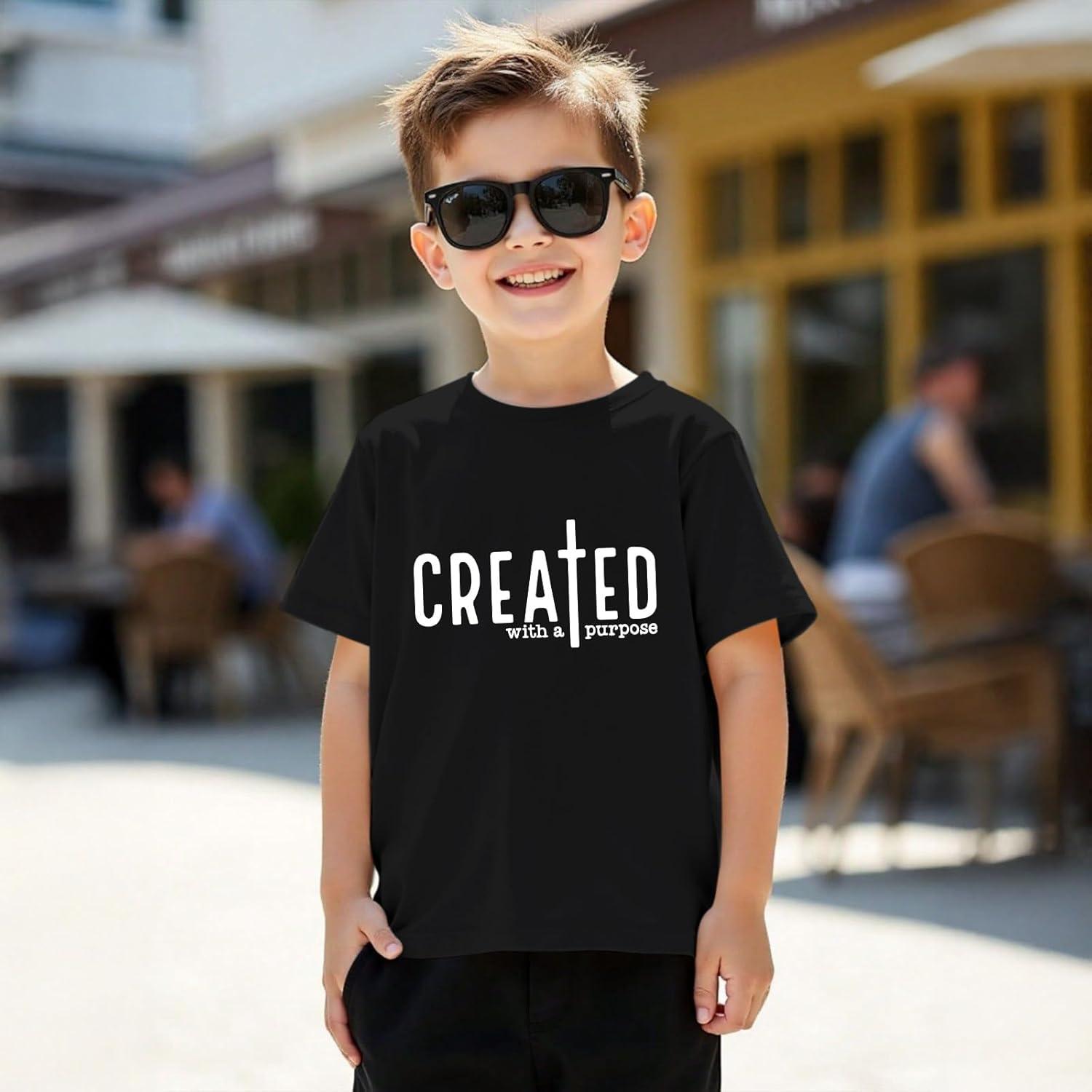 KEEVICI Christian Faith Shirts for Boys Jesus Bible Verse God Shirt Kids Graphic Tees Religious Inspirational Cotton Tshirts - Image 3