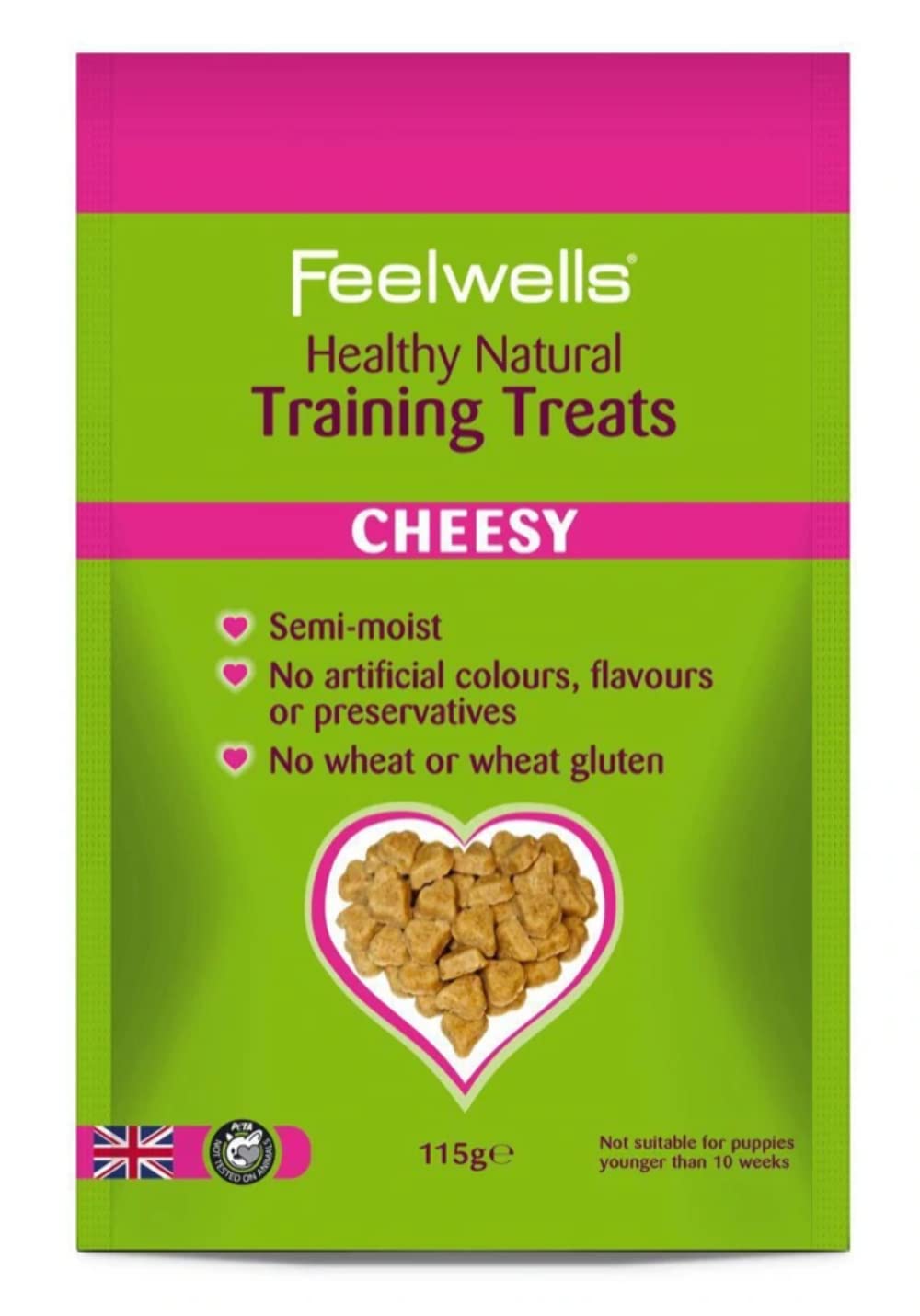 FeelwellsHealthy Natural Cheesy Training Treats 115g