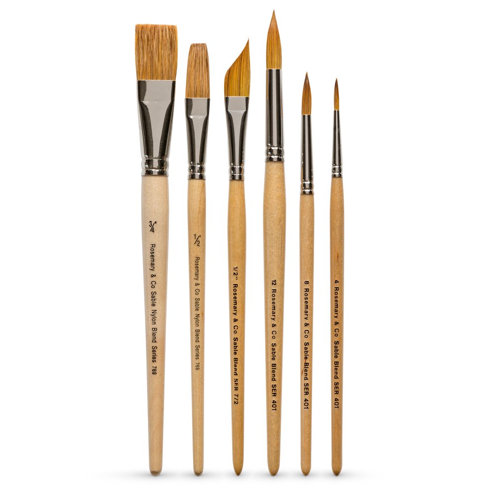 Rosemary & Co : Watermedia Brush : Set of 6