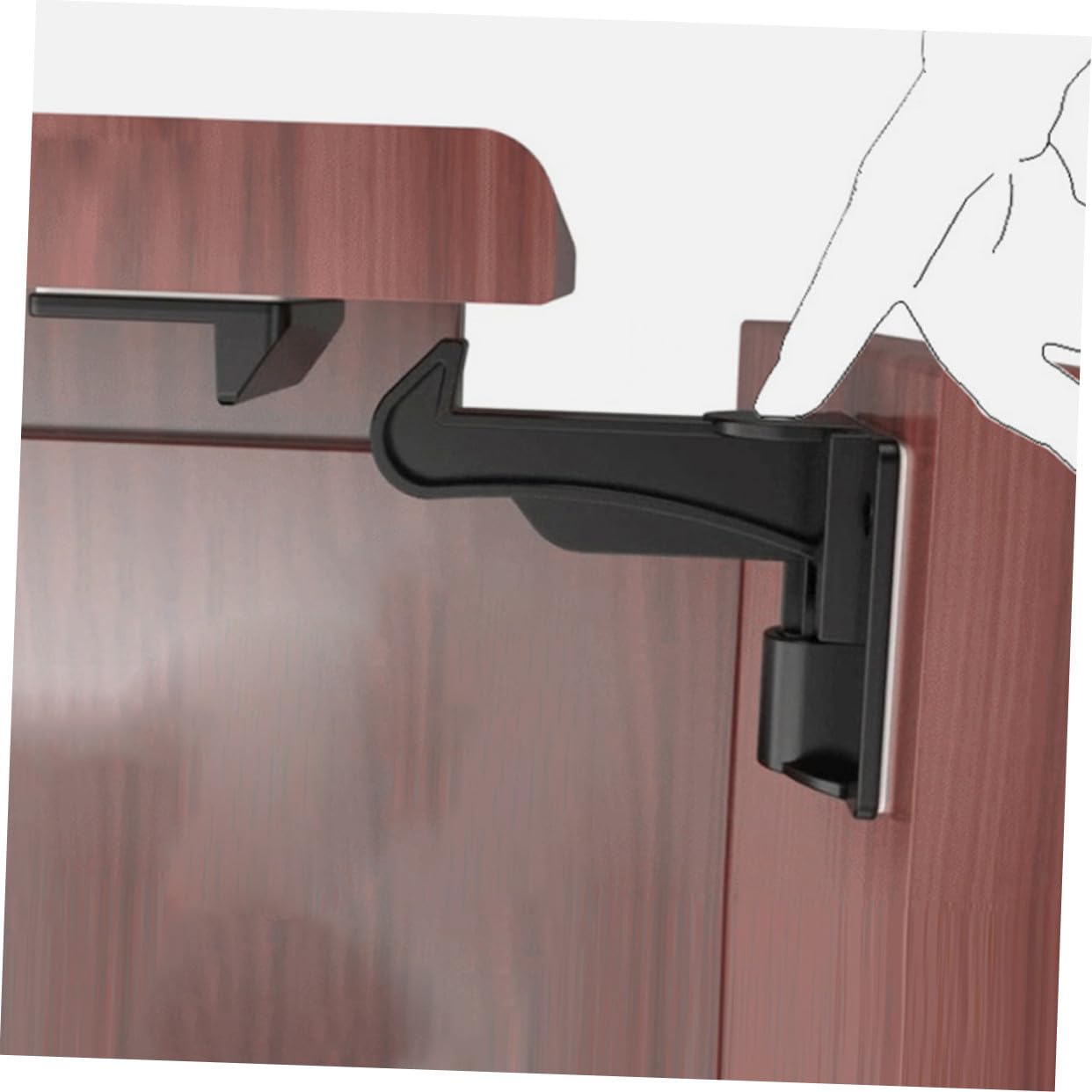 Cerraduras de Seguridad Evitan Niños Abran Cajones para Cajones de Abs 10 en Color Negro Fáciles de Usar para Adultos, Ideales para Hogares Bebés