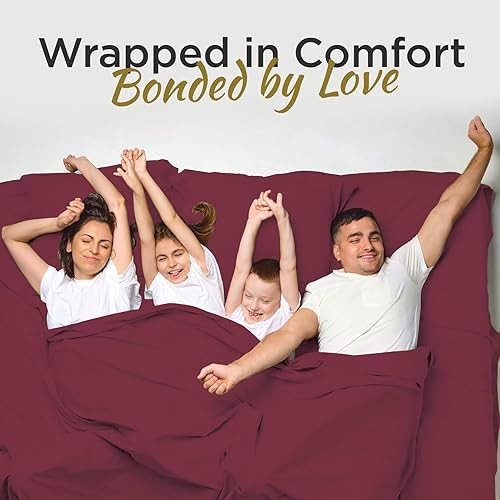 Miniatura 6 de DESTINY CRESCENT BEDDING - Juego de sábanas tamaño matrimonial XL, 4 piezas, de doble cepillado, juego de sábanas de lujo para hotel tamaño