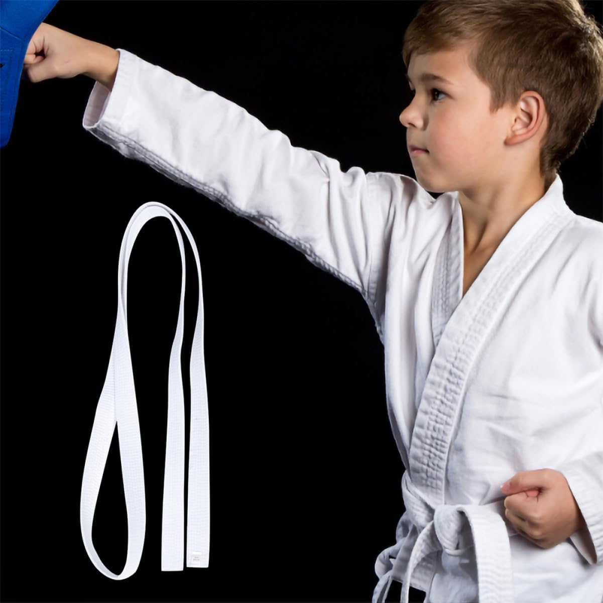 2pcs Karate Waist Belt Martial Arts Belt for Taekwondo and Karate Training Comfortable for Men Women Teens and Boys and Girls
