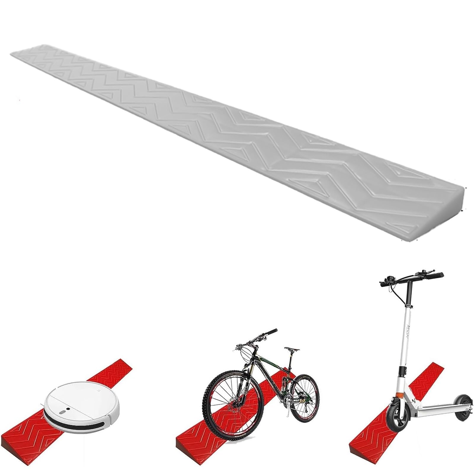 Yqyc Grå Threshold Ramps Wheelchair Ramp, 2-5.5Cm Rise Threshold Ramps Non-Slip, Household Ramp Transition Strip For Thresholds,Doorways And Bathroom (Color : Size : Height 5.5Cm)