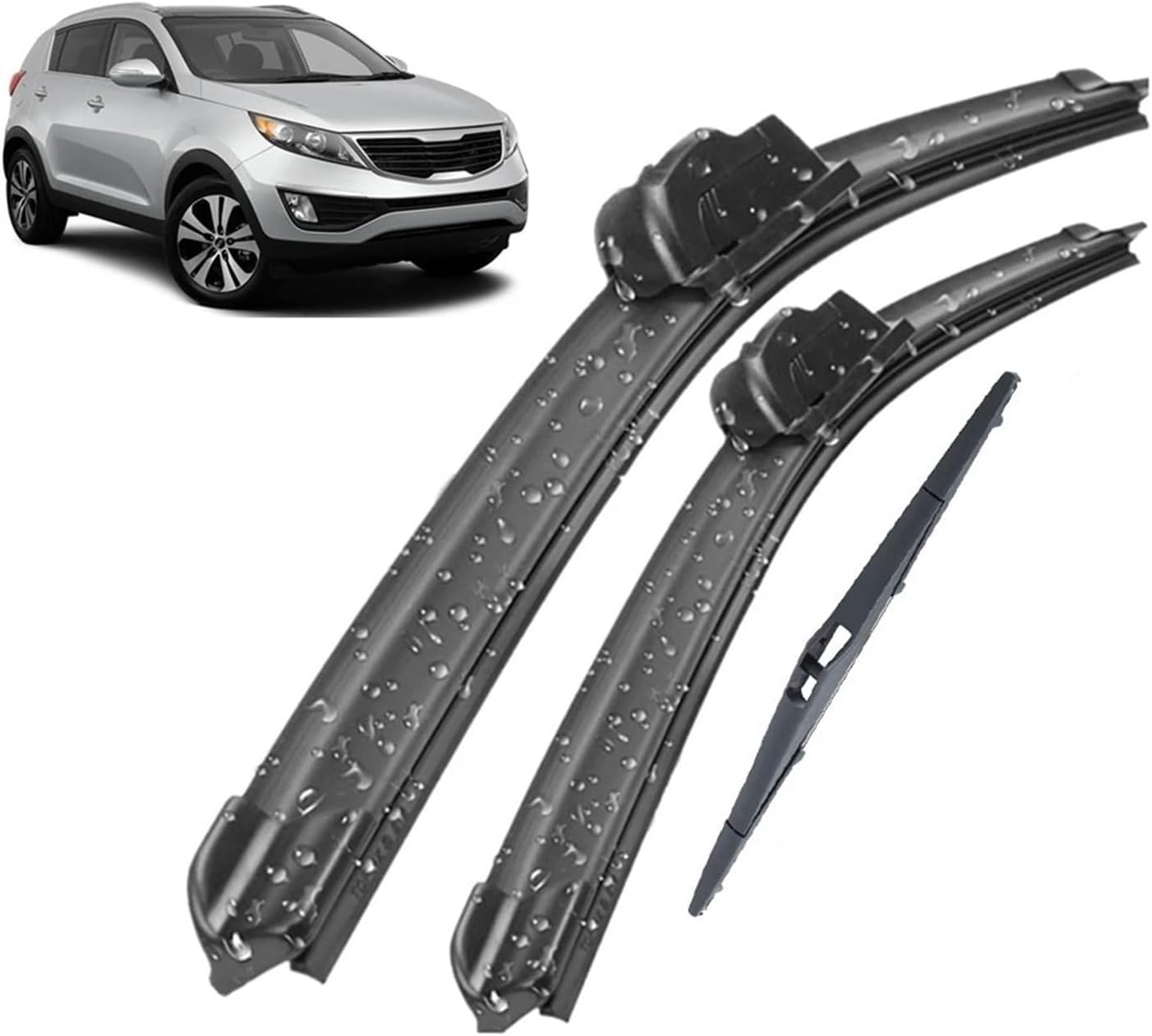 MadongJ Windshield Windscreen Wiper Blades for KIA Sportage SL 2010-2015, Replacement Blades All-Weather Performance Streak-Free Windshield Wipers