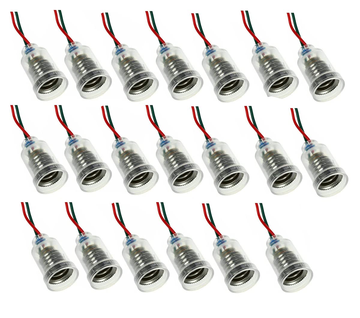 ShuoHui E10 LED Screw Mount Small Bulb Holder E10 Socket with Wire Light Base for Home Experiment Electrical Test Accessories (20)