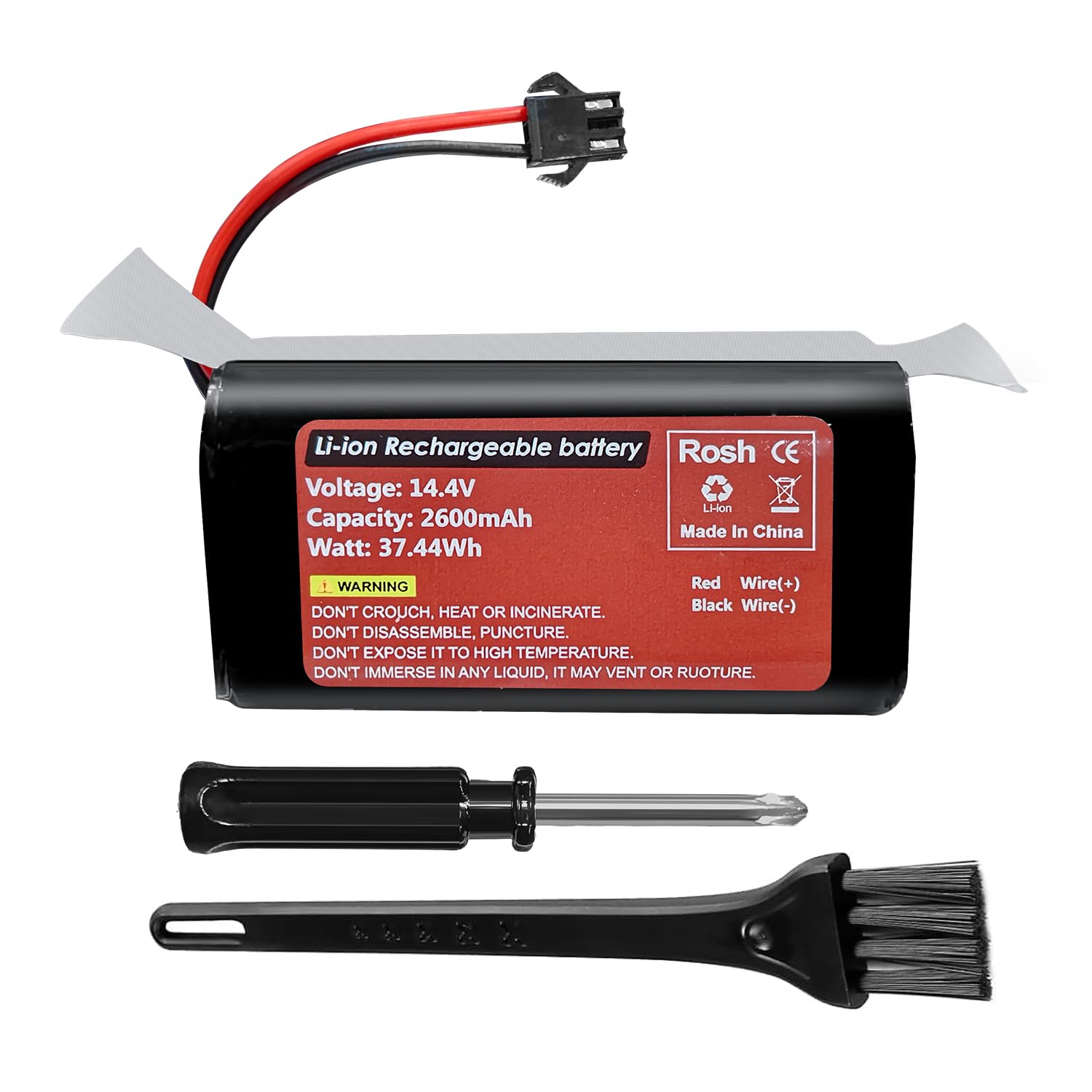 Batteria di ricambio ricaricabile da 14,4 V 2600 mAh per robot