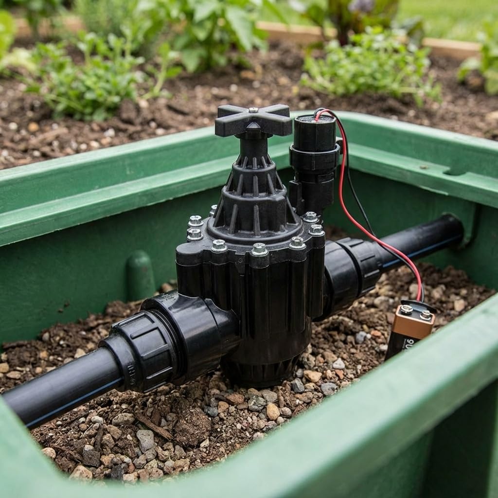 Suinga Électrovanne d'arrosage 1 1/2" 9 V 150 PG avec régulateur de débit | Valve d'irrigation compatible avec programmateurs d'arrosage à batterie 9 V | Recommandé pour tuyau d'arrosage 63 mm