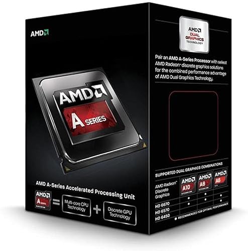 Avance Micro Dispositivo Radeon HD8670D Quad Core Dual Graphics Procesador 4.4 4 AD680KWOHLBOX
