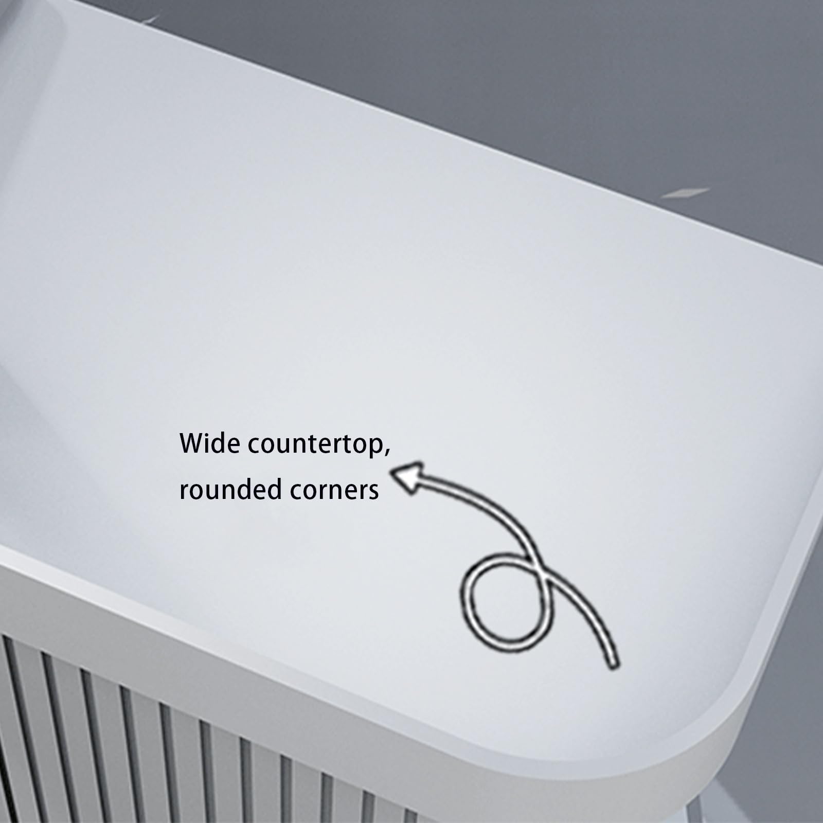Banco cassa moderno in acciaio inox per ristoranti e uffici per conferenze, scuole e aziende - & design