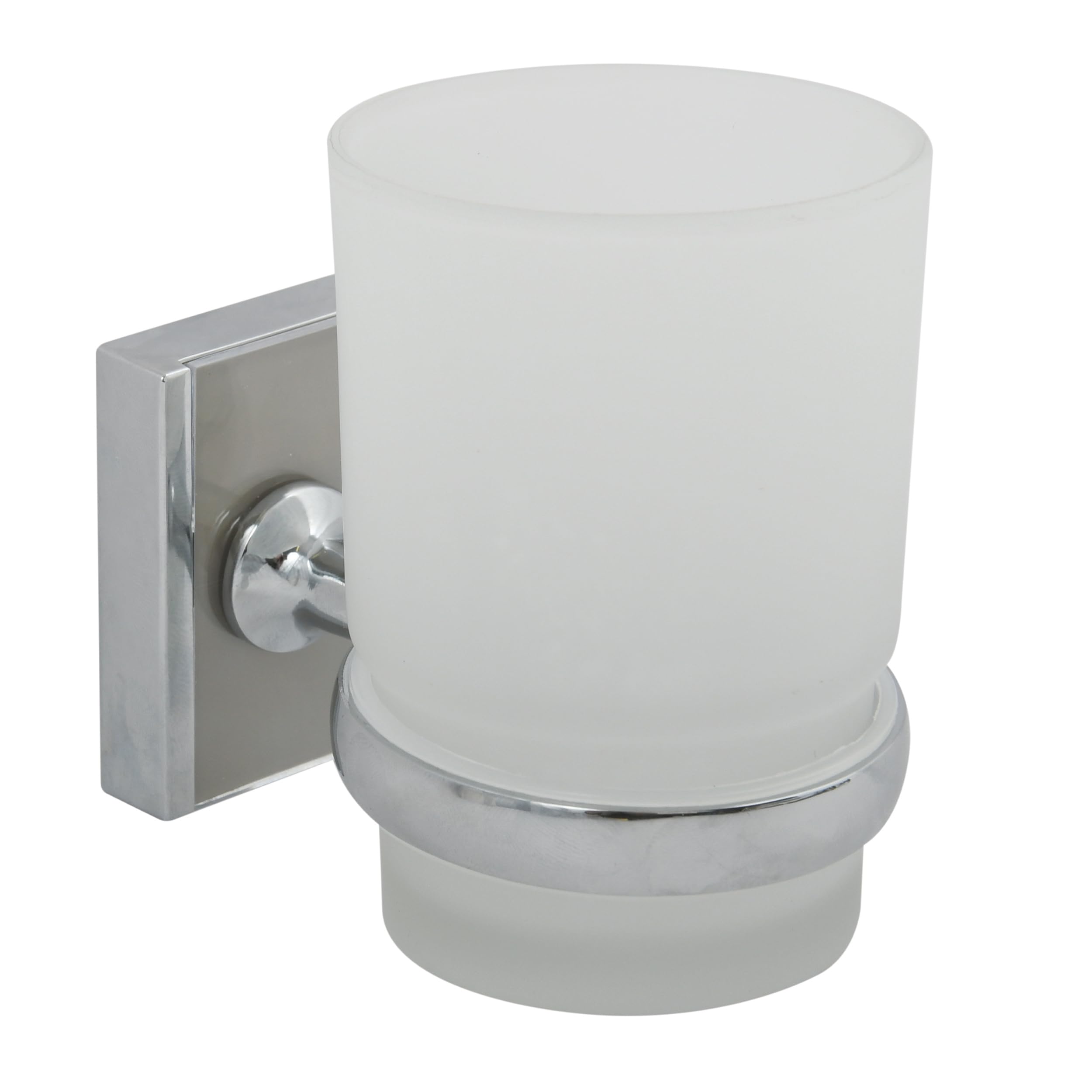 MSV "Alba Zinc Toothbrush Tumbler, Silver