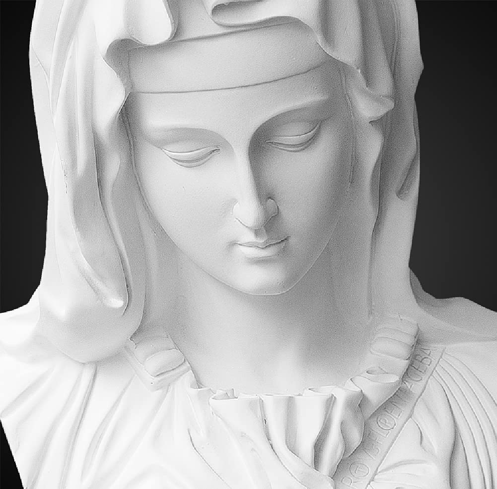 マリア像　聖母マリア　石膏像 石膏 聖母マリア像 h31cm フランス アンティーク 0501536