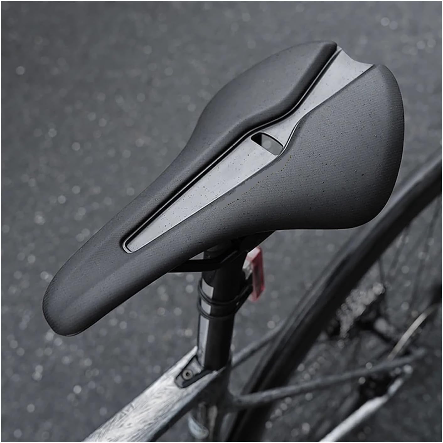 Short Nose Bike Saddle - Hollow Comfortable Thick Cushion Seat, Essential for Road Racing, Mountain & Gravel Bikes, High-Performance Cycling Part