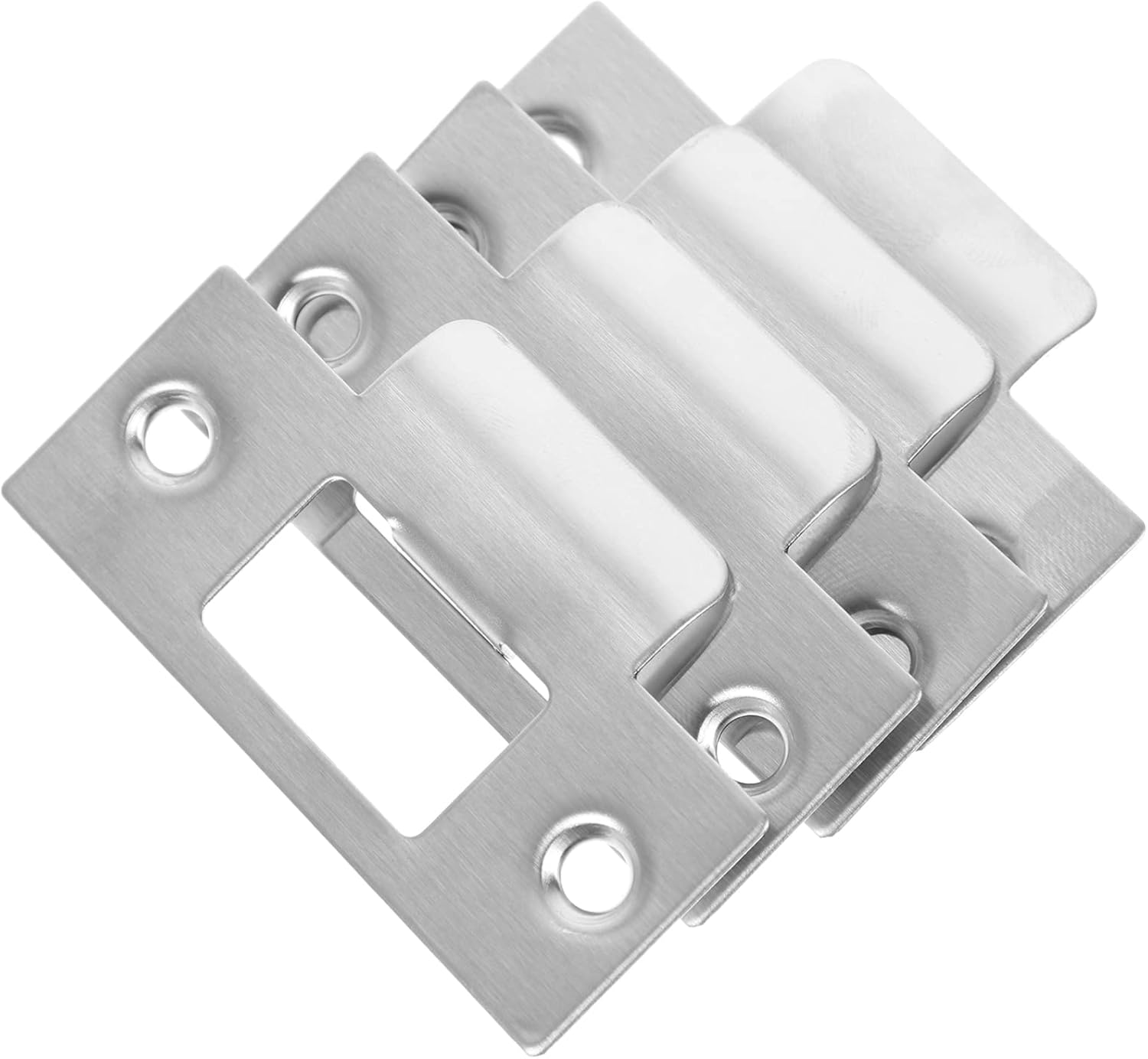 VILLCASE Adjustable Strike Plate 4pcs Door Strike Plates Stainless