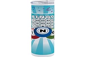 Ambesonne Bingo 12 Oz Skinny Tumbler: A Playful Twist for Your Favorite Beverages