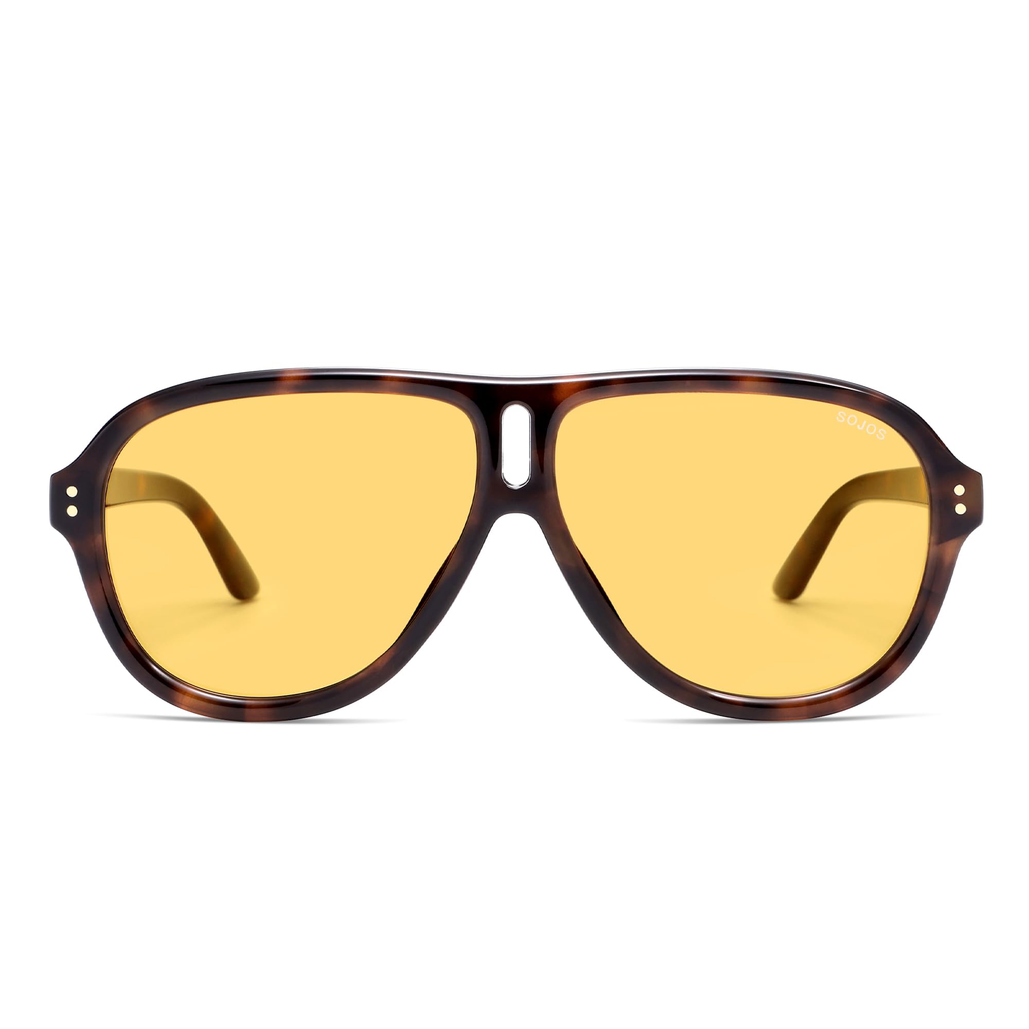 SOJOS Retro Oversized Polarized Aviator Sunglasses for Women Men 70s 80s Trendy UV400 Shades SJ2666