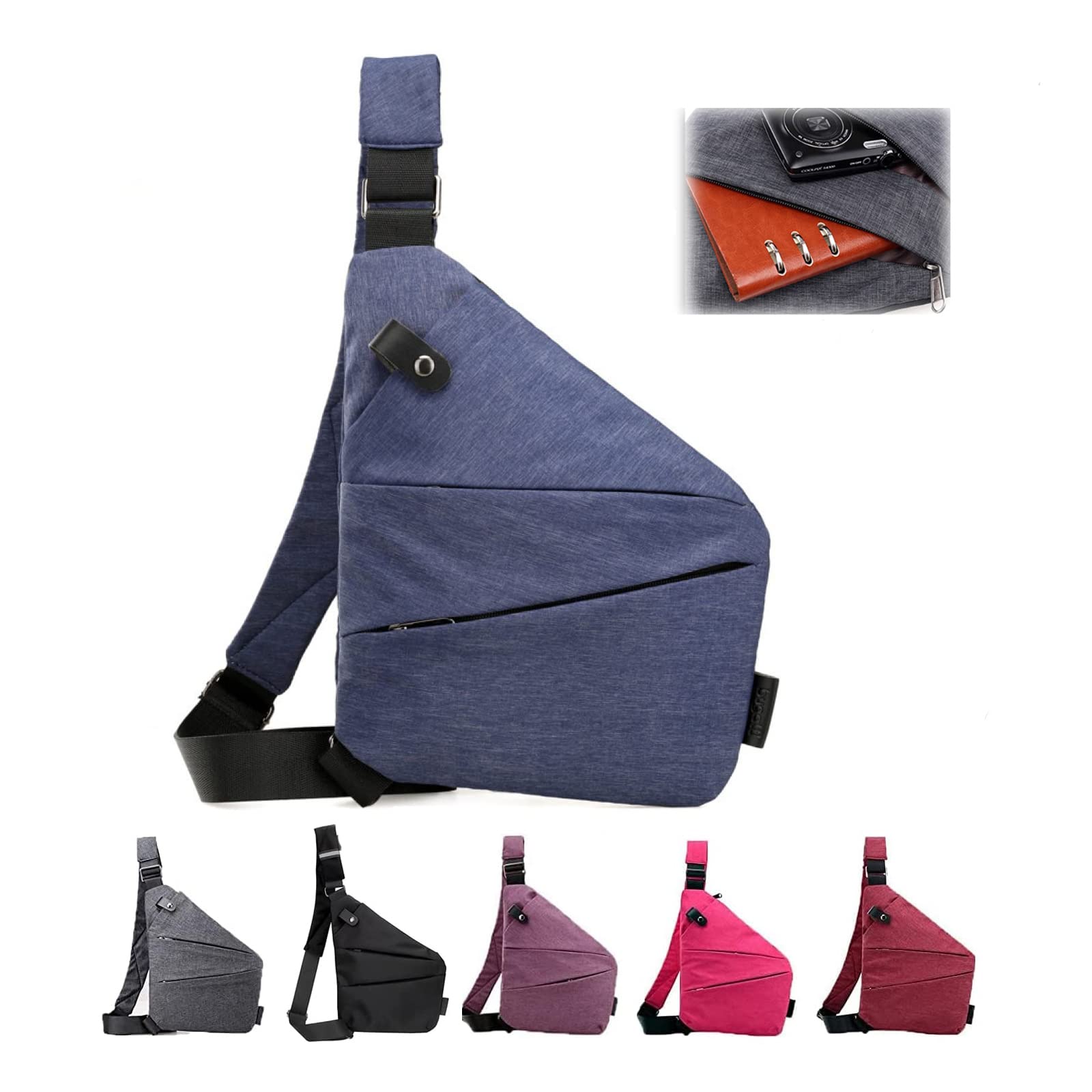 LJXWRF Personal Pocket Bag for Travel, Personal Pocket Bag for Men, Personal Flex Bag, 2023 New Sash Bag