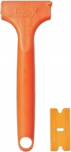 Miniatura 2 de 10 cuchillas de afeitar de plástico de doble filo y raspador EZ X Razor Pat. Pendiente