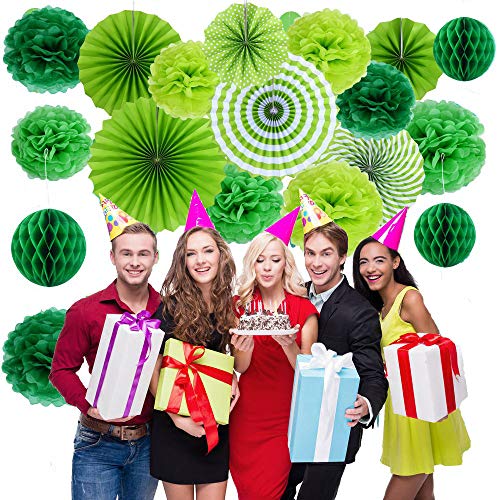 Kit décorations St Patrick papier vert Luckystar pour embellir un mur nu