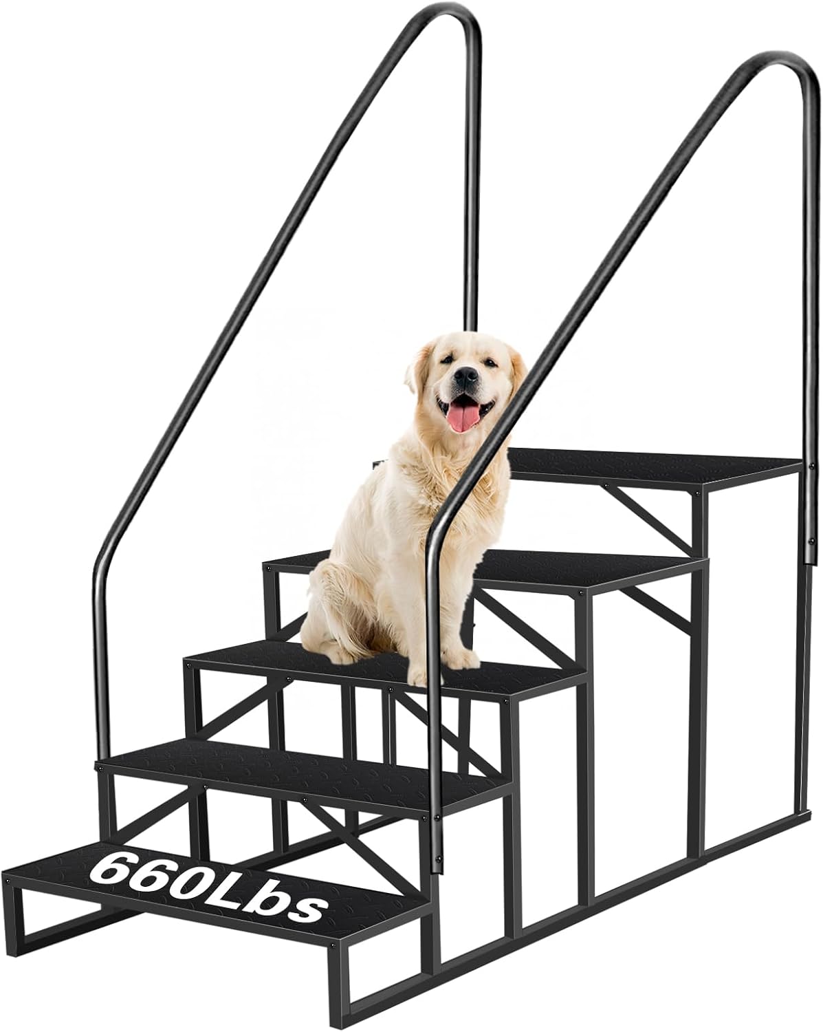 RV Steps with Handrails 5 Step RV Stairs