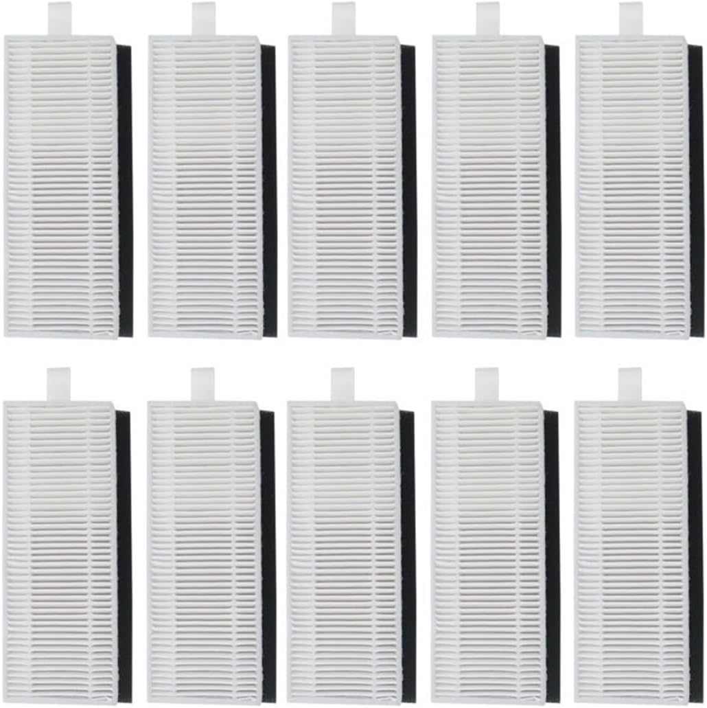 Hepa Filter Mop Cloth Main Brush Compatible with Neatsvor X500/600 Pro Tesvor X500 Pro T8 M1 Robotic Vacuum Cleaner Accessories Replacement (Color : Light Grey)