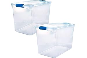 HOMZ Multipurpose Stackable Storage Totes with Wheels