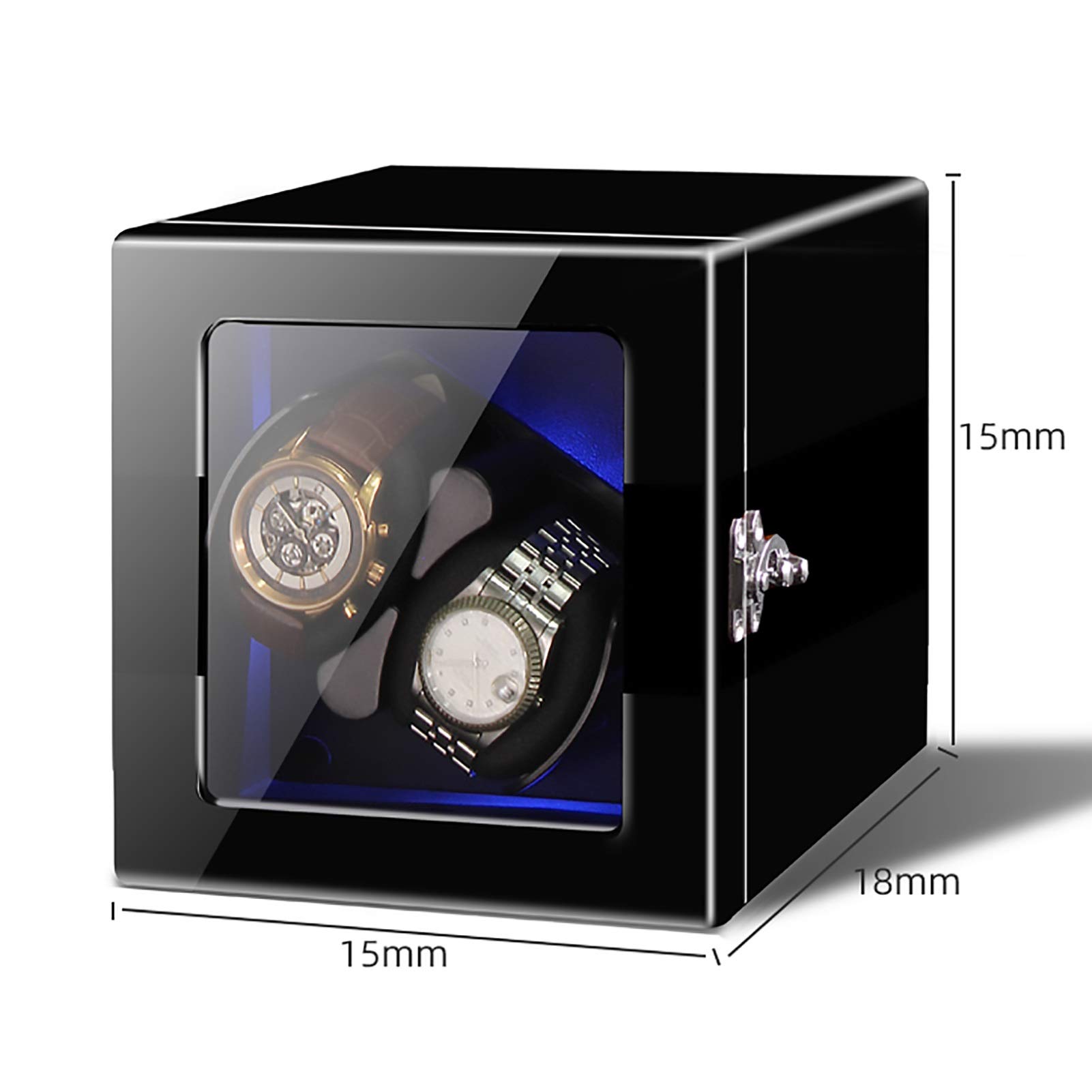 Scatola di avvolgimento rotante Avvolgitori per orologi - Agitatore meccanico automatico per orologi Scatola di avvolgimento intelligente verticale Dispositivo rotante per orologio a motore silenzioso
