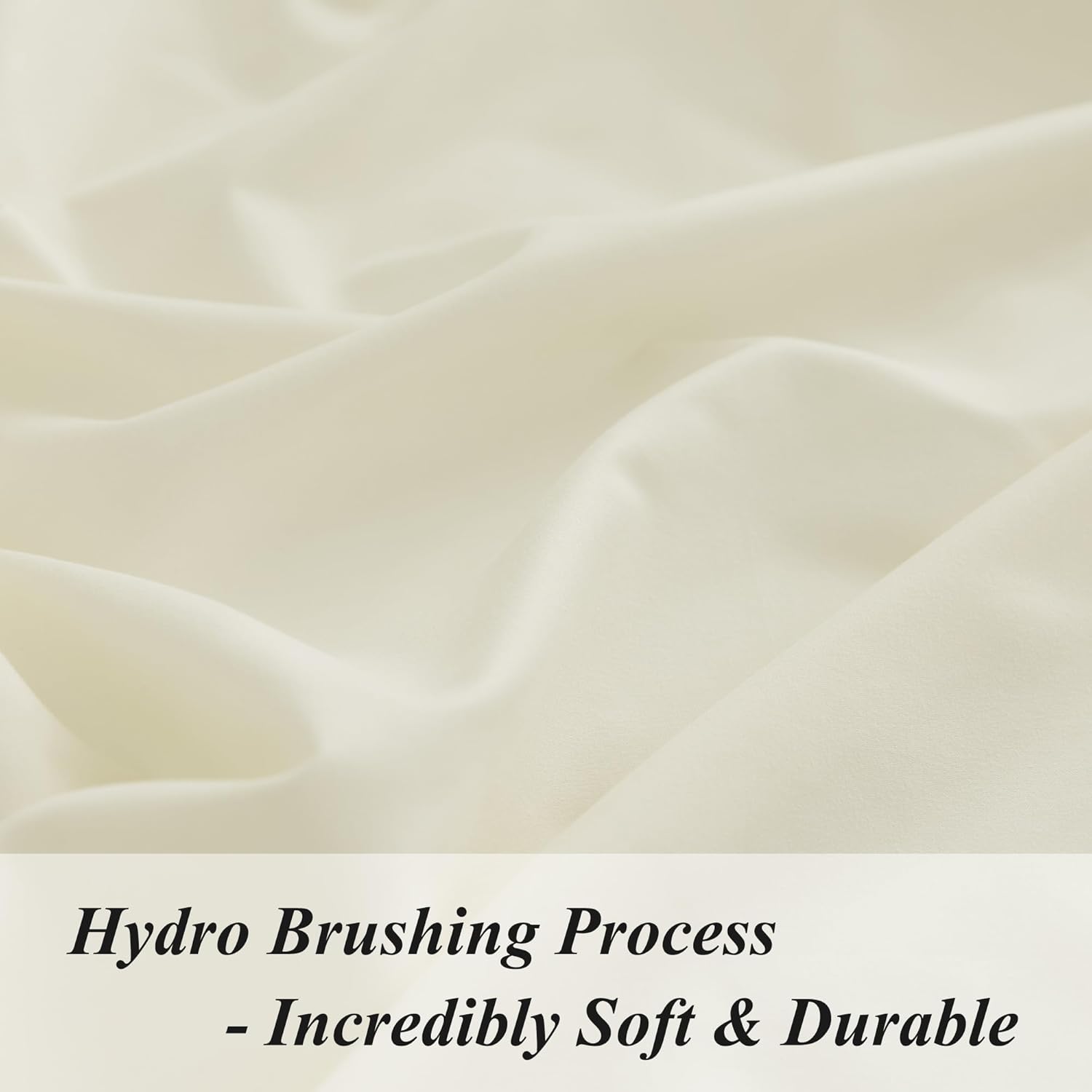 Twin Fitted Sheet Only - Premium 1800 Super Soft & Cozy Microfiber, Wrinkle, Fade, Shrinkage Resistant Deep Pocket Twin Size Fitted Bottom Sheet, Beige - Image 2