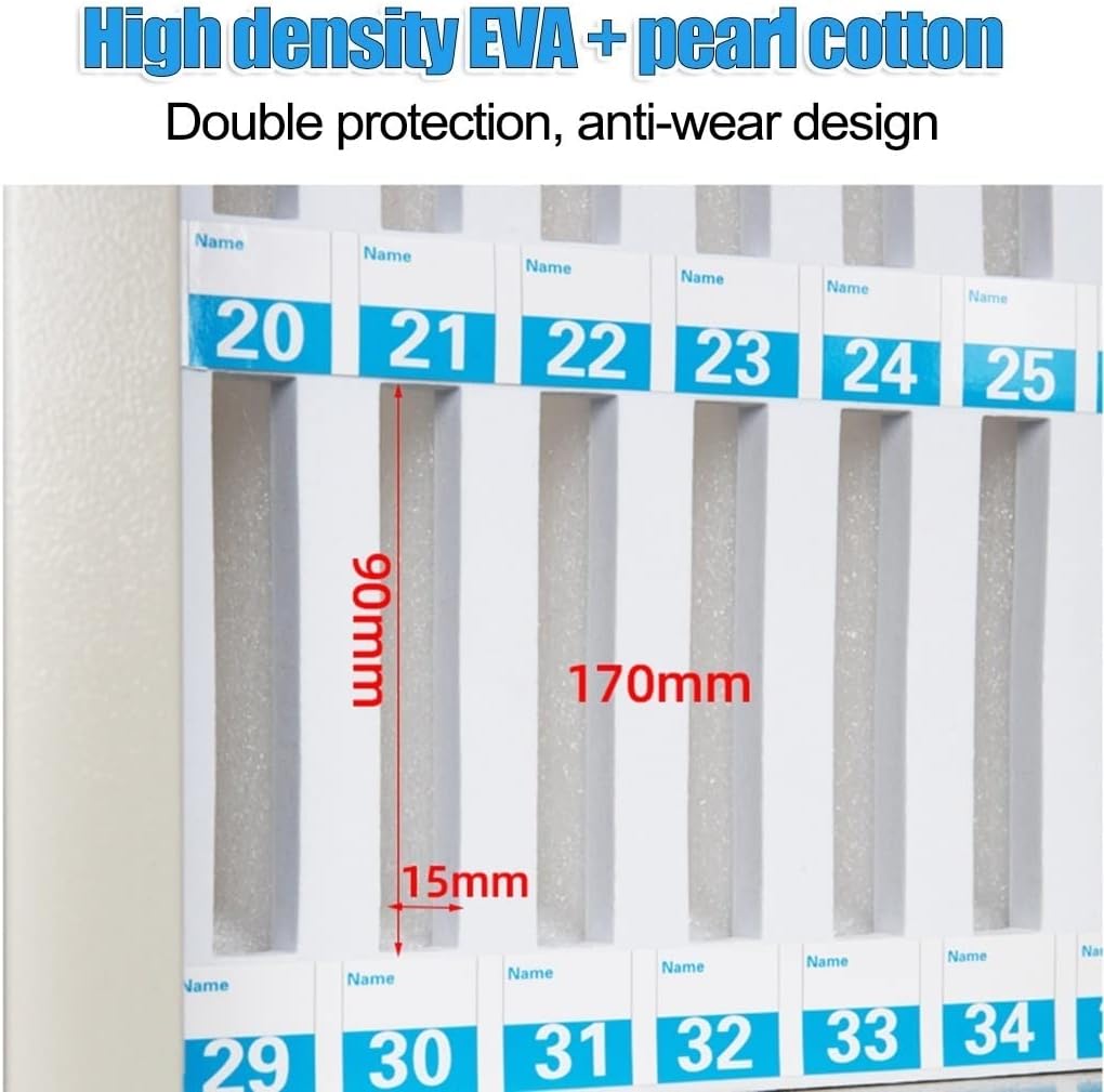 Cell Phones Storage Safe Deposit Box, with Handle Storage Cabinet, Wall-Mounted Cell Phones Storage Cabinet Pocket Chart Storage Locker Box,for Office Classroom,Silver-36