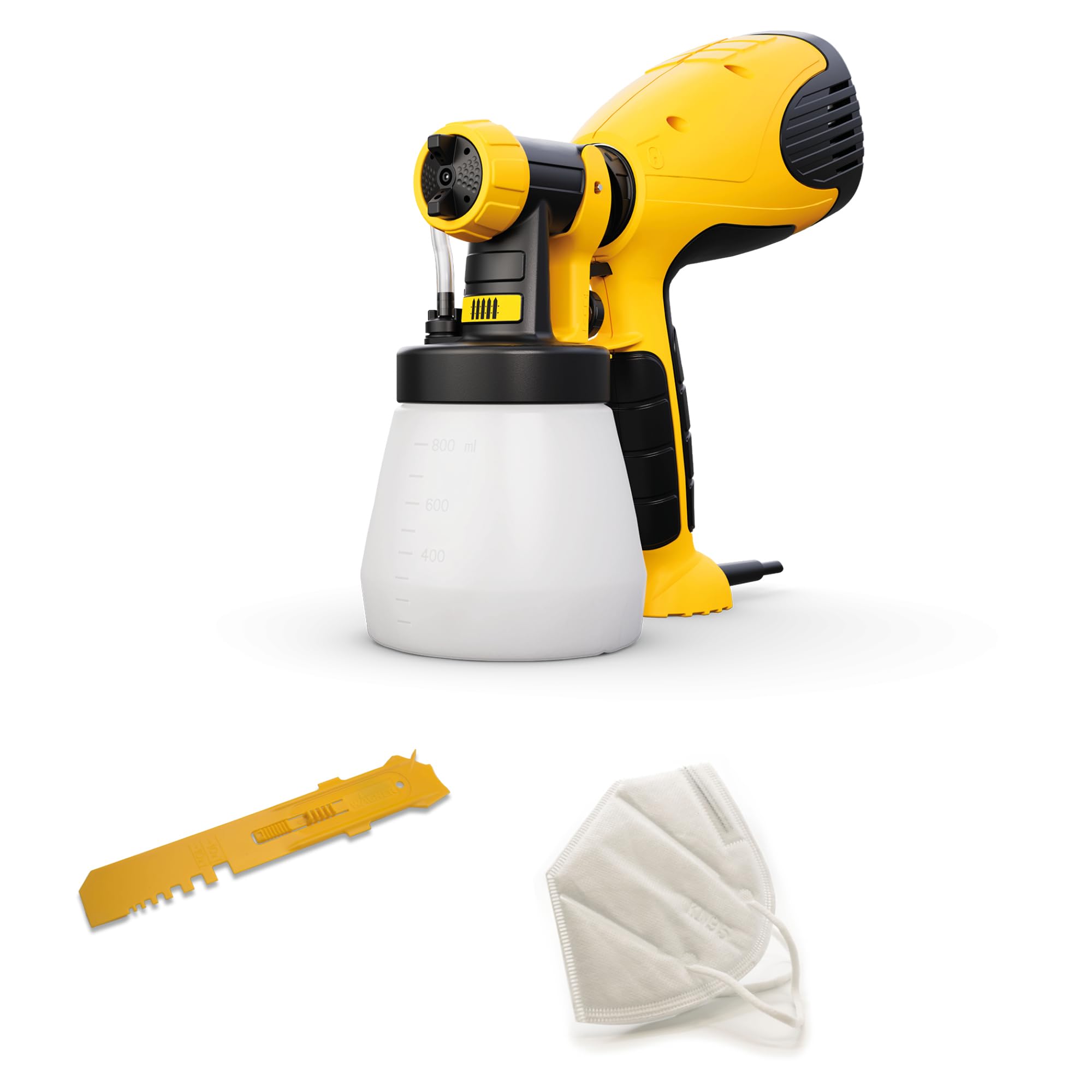 WAGNER Farbsprühsystem Wood&Metal Sprayer W 100 für Lacke, Lasuren im Innen- und Außenbereich, 5 m²-12 min, Behälter 800 ml, 280 W