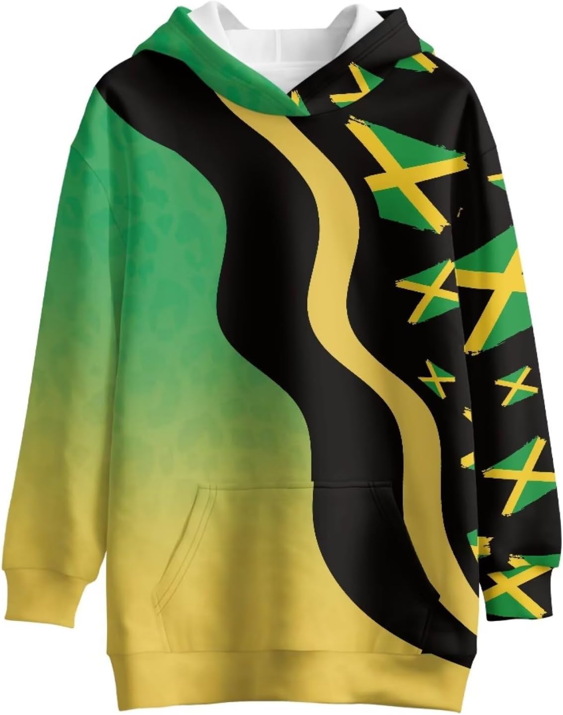 Girls Hoodies Kids Long Pullover Hooded Sweatshirt, Long Hoodies Children Hoodie Dress with Pockets, for 5-14 Years - Image 4