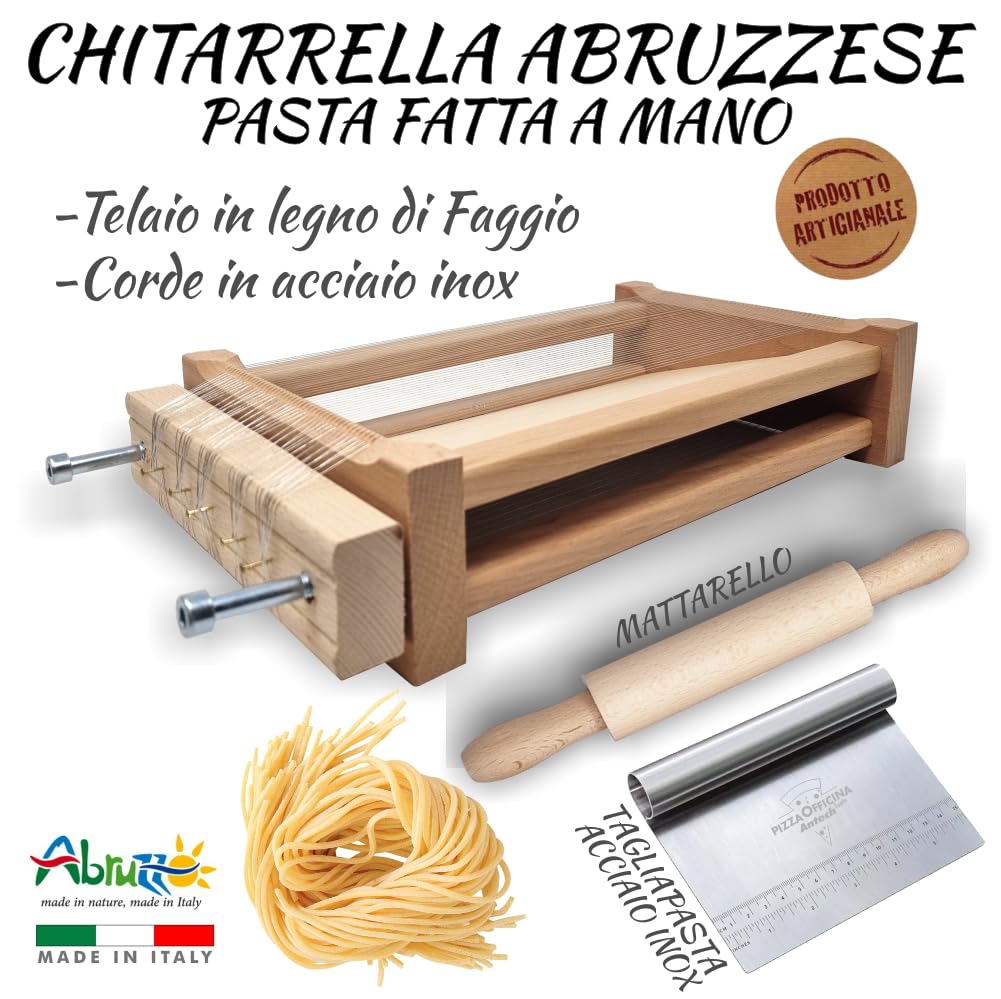 Orso Chef GUITAR mit MATTARELLO Pasta Spaghetti Fettuccine Abruzzese