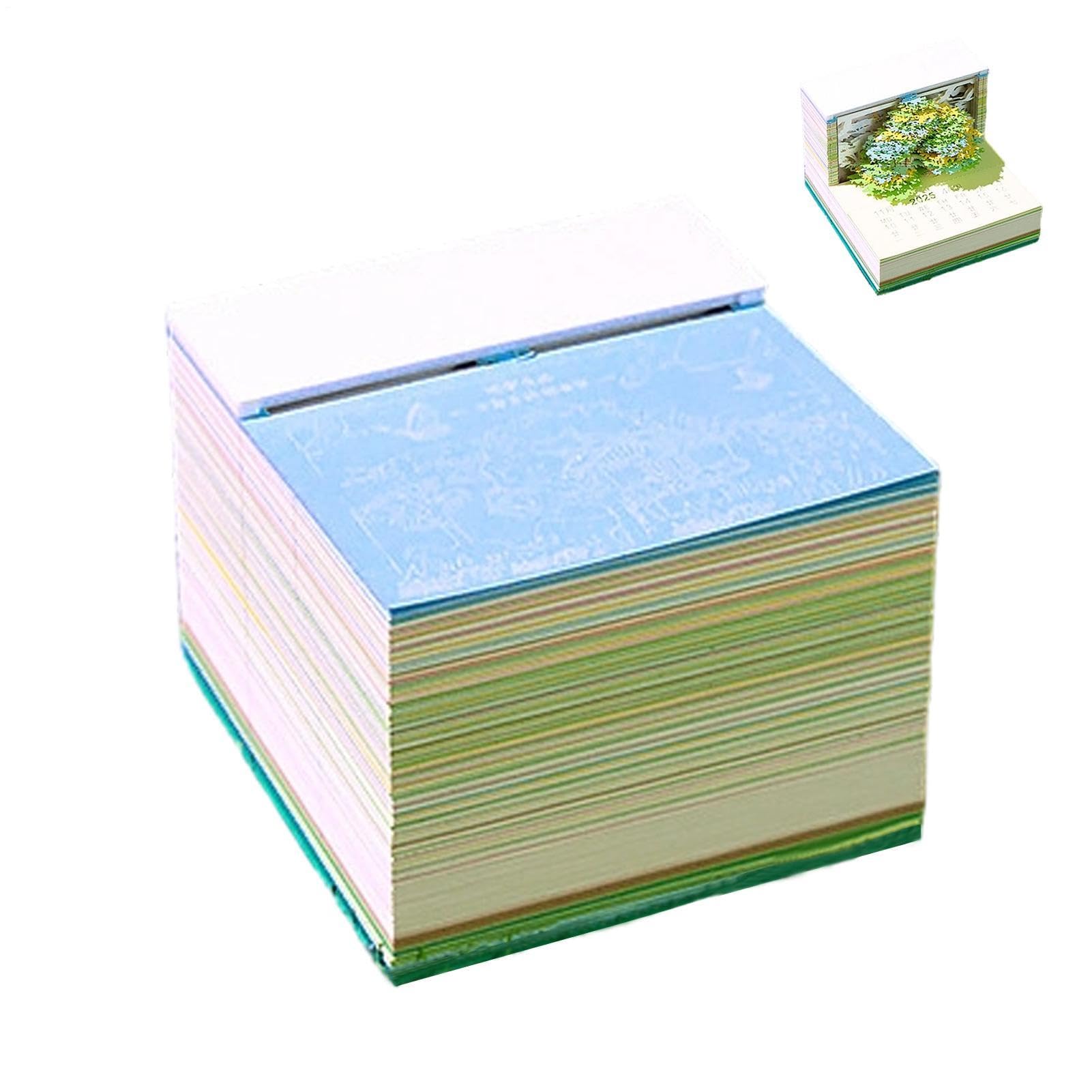 Calendario 3D 2027 Blocco Note A Forma Di Albero Con Luce LED | Calendario da scrivania con fogli staccabili Per Freelance Insegnanti Donne Uomini Compleanno Ferie Ufficio Casa Comodino